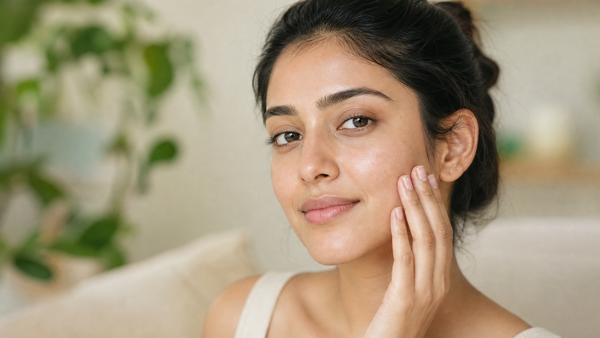 A woman with fresh, clear skin